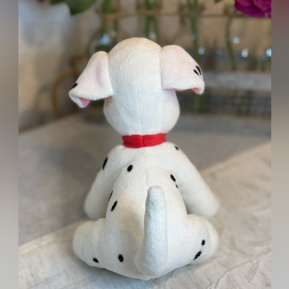 Disney Store 101 Dalmatians Lucky Plush Puppy Dog Mini 7" Small Red Collar - Picture 3 of 9